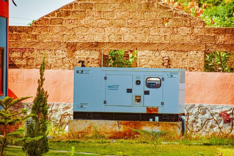 Standby generator on site